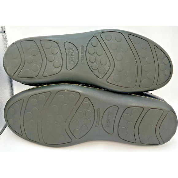 Born Leather Loafers Men's 11.5 Driving Moc Slip On Black Loafer Shoes Casual - Picture 8 of 10